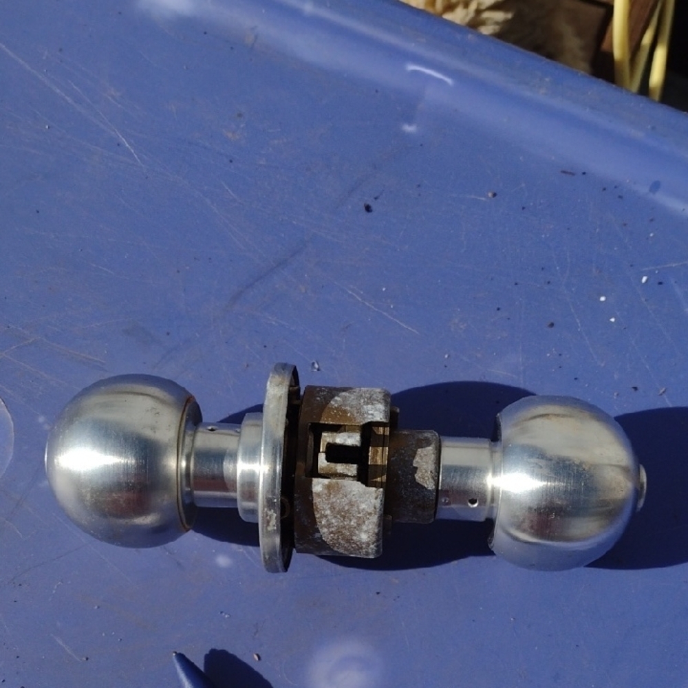 Silver Stainless steel Keyless Bedroom Door Lock